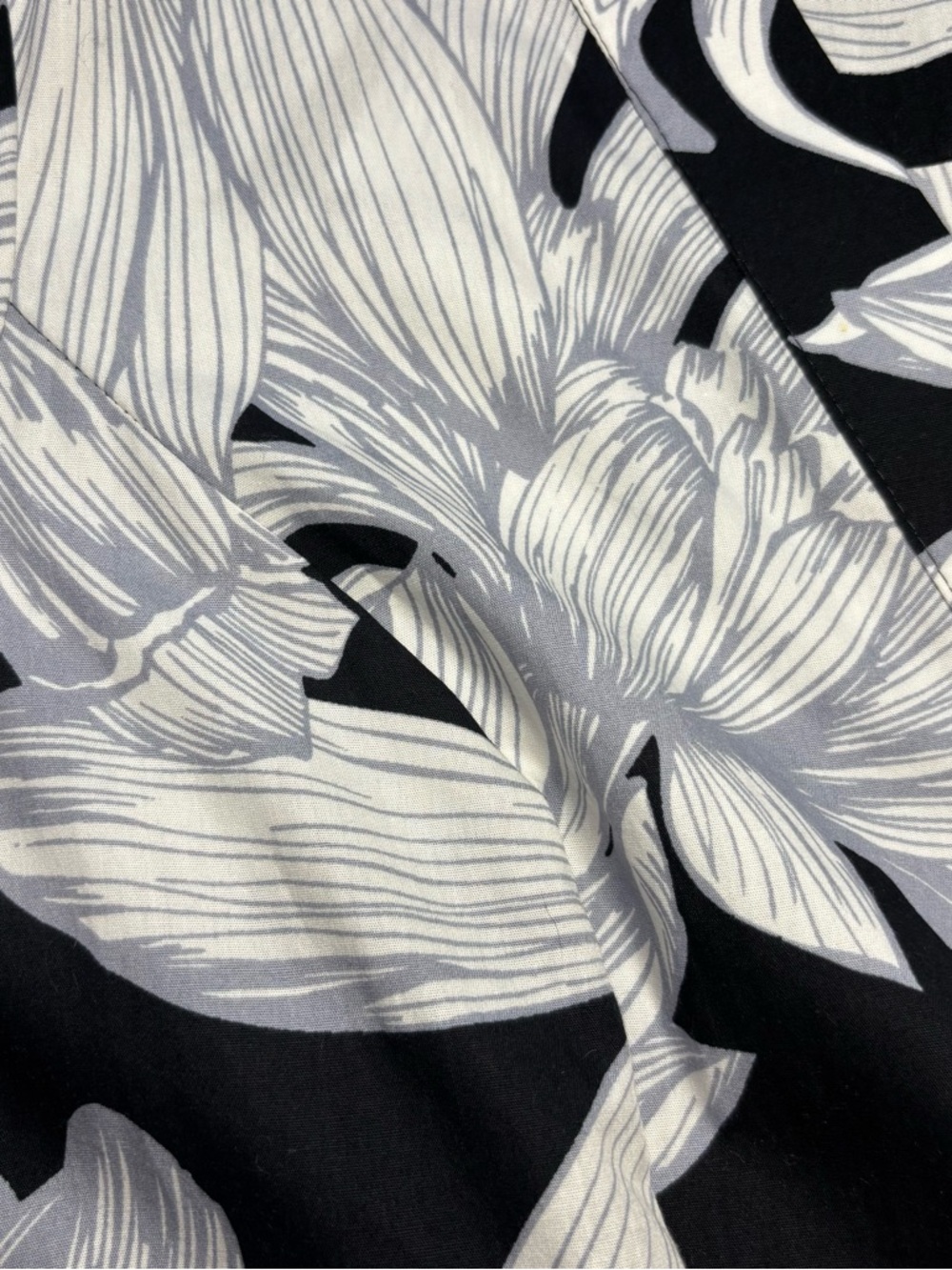 Maeve Anthropologie Floral Midi Dress Size 12 Black White Wrap Tiered NWOT Boho - Picture 13 of 16